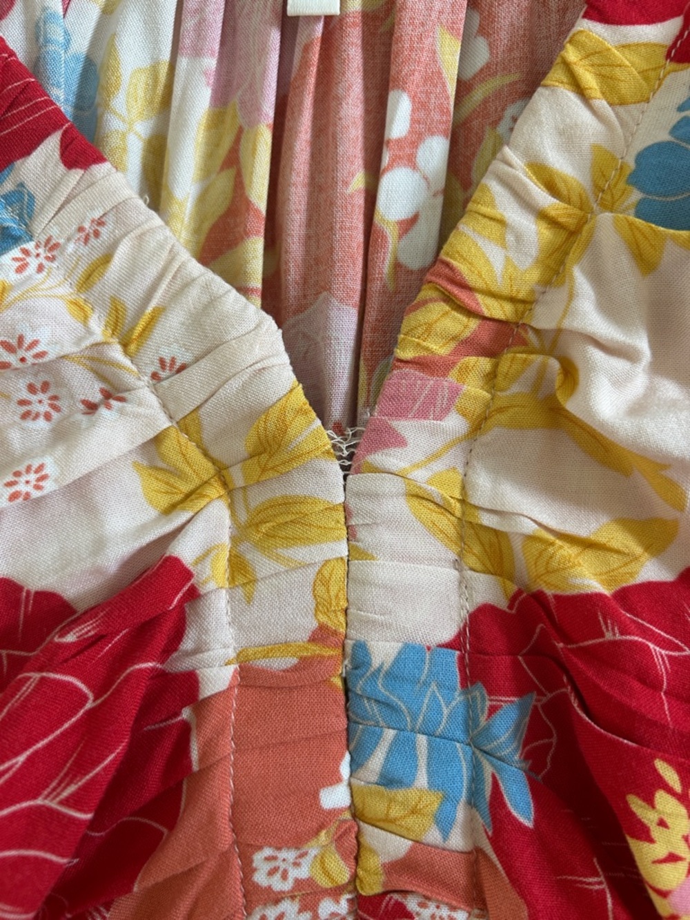 Bohme Floral Maxi Dress in Red & Pink - Picture 4 of 7
